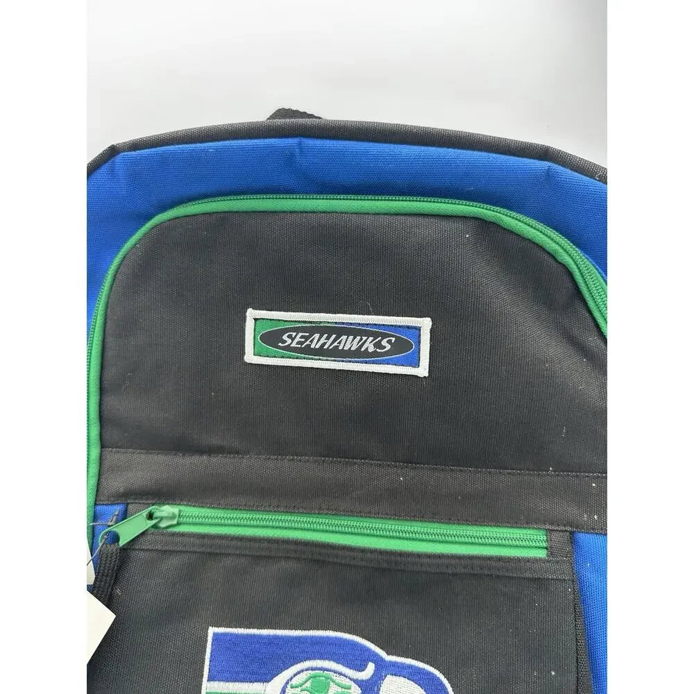 Vintage NFL Seattle Seahawks Backpack - Stiff Bottom Embroidered Official